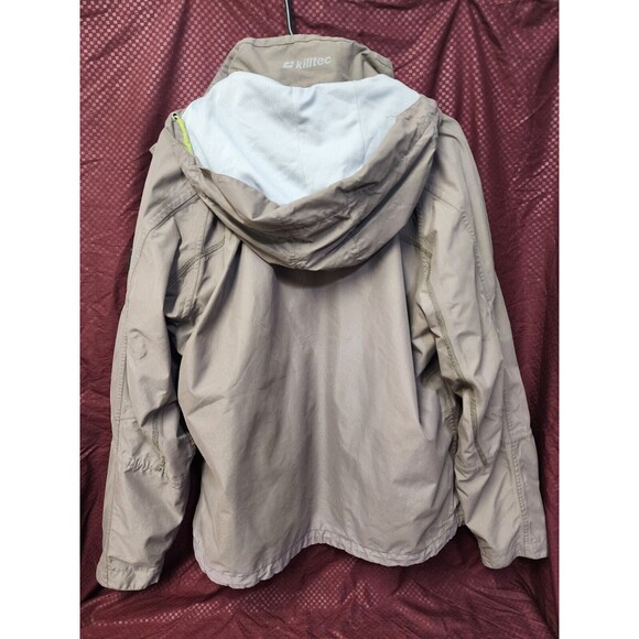 Killtec 4x Tec 2000 women's jacket Size 16. Light Beige, Lime Green. Many Pocket - Picture 11 of 12